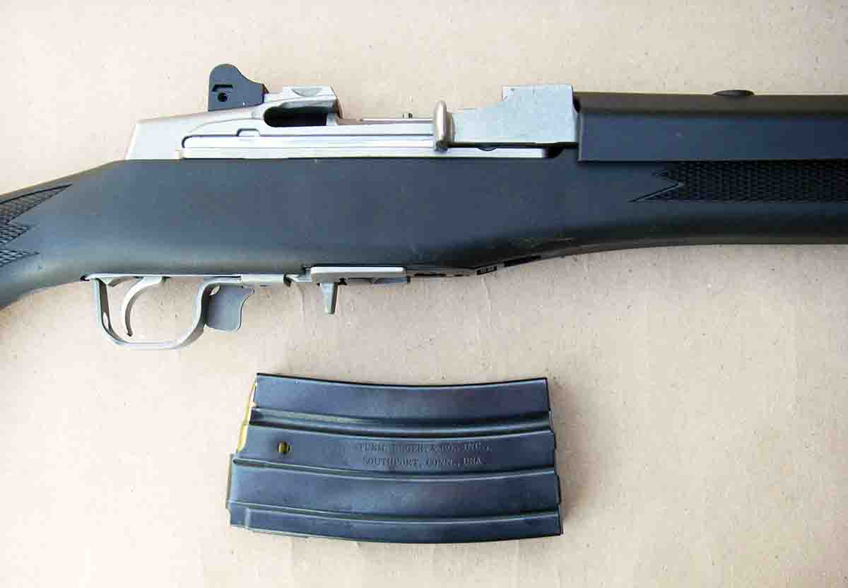 Mini-14 magazines are made from comparatively heavy steel that serves to prevent bending or warping when left loaded for long periods of time.